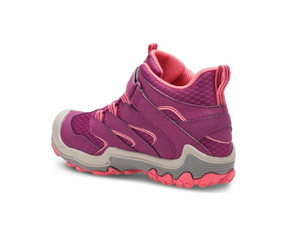 Merrell Boots Pink - Chameleon 7 Access Mid A/C Waterproof - Kids 28QFALREZ